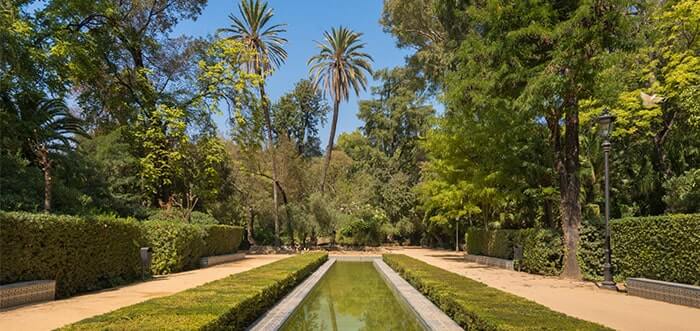 Sevilla uppfriskande grön lungkul nyans för besökare