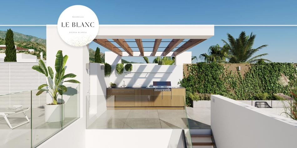 Le Blanc. Premium-funktioner inkluderar ett kök på taket.