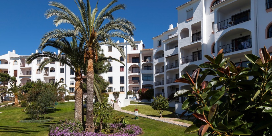 Trädgårdar i Delta Mar. Lägenheter i Riviera del Sol